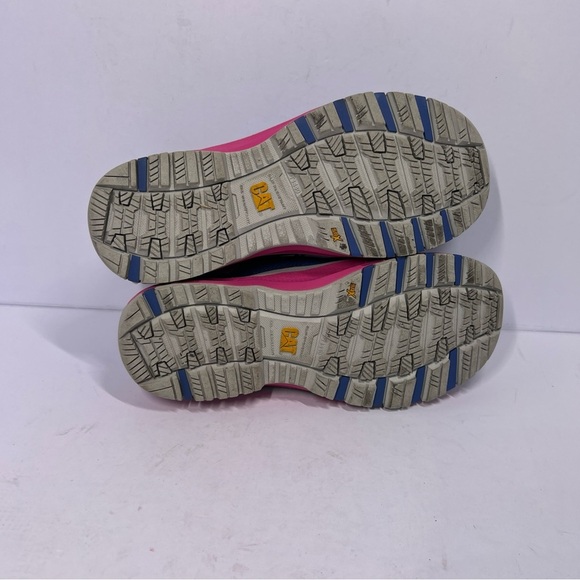 CAT  Composite Toe Blue/Pink Work Shoes. Women's 8W - Picture 9 of 10